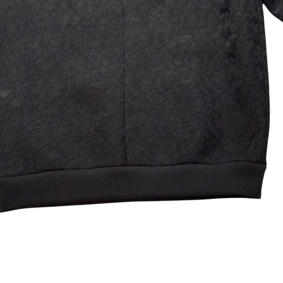 NWT Givenchy Sweater - Black Paisley Textured Print - Size 10 - Thick & Cozy - Picture 7 of 13